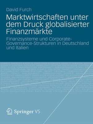 cover image of Marktwirtschaften unter dem Druck globalisierter Finanzmärkte